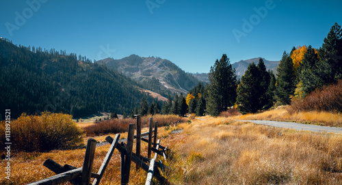 Palisades valley in the fall photo