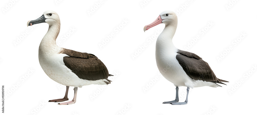 Obraz premium Albatross Bird Illustration on Transparent Background