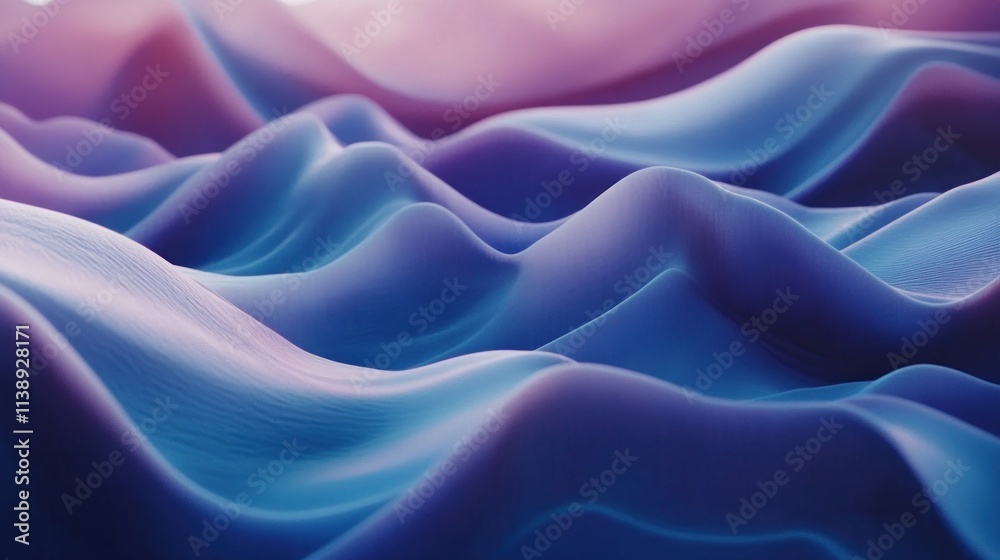Abstract waves with purple and blue gradient. Abstract waves with purple and blue gradient.