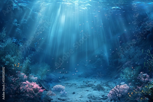 Underwater Scenery Background