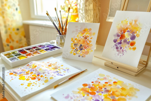  a diy watercolor art project featuring beautiful watercolor paintings wit photo