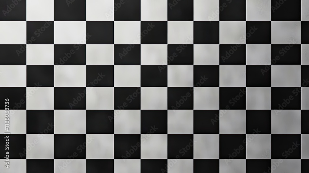 Fototapeta premium Checkered flag background with smoky effect.
