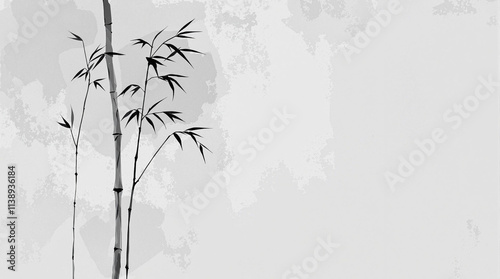 Zen Garden: Minimalist Japanese Ink Art