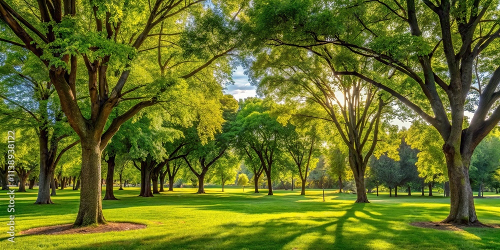 Redona Park Trees, desert trees, cacti and succulents, leafy branches, natural foliage