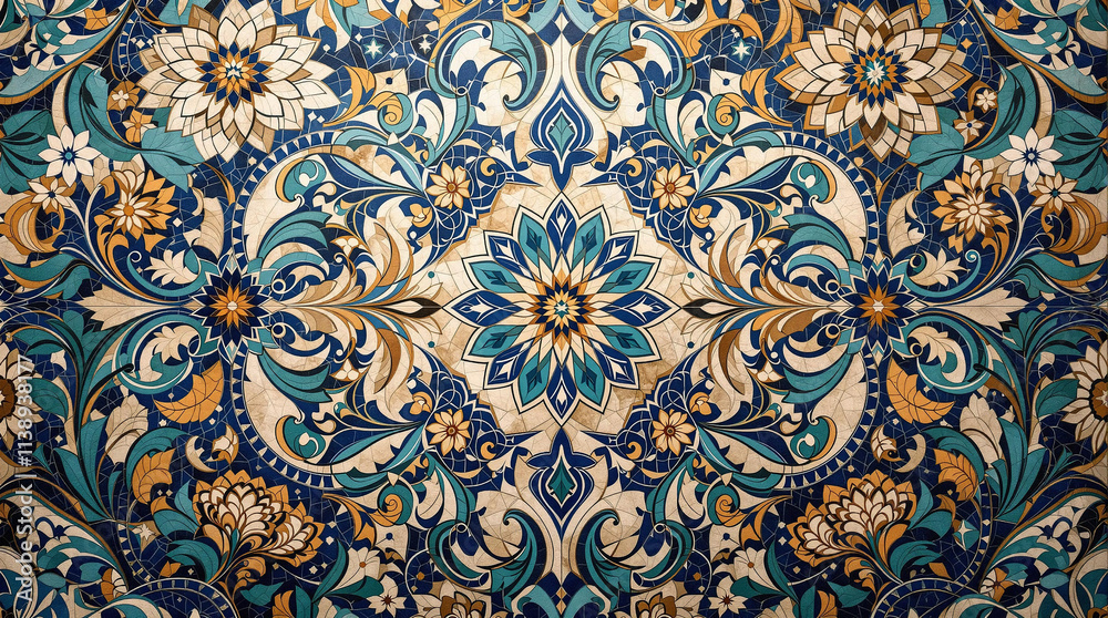 Mediterranean Mosaic: Tile-Inspired seamless Patterns Mediterranean Mosaic: Tile-Inspired seamless Patterns