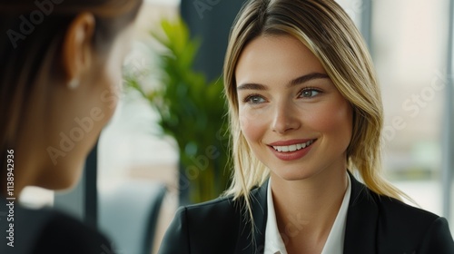 Wallpaper Mural Confident business woman in meeting Torontodigital.ca