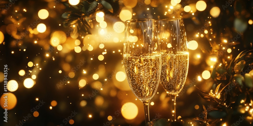 Celebratory Glass of Champagne Celebratory Glass of Champagne