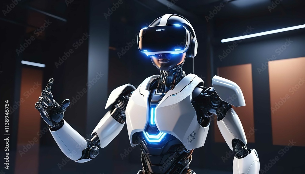 Robot with white background Robot with white background