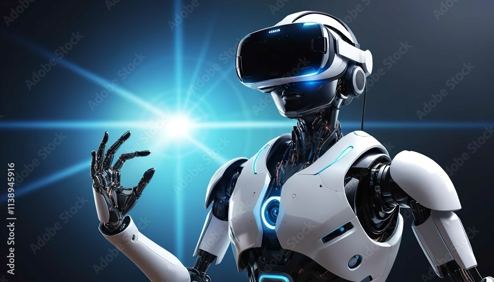 Robot with white background Robot with white background