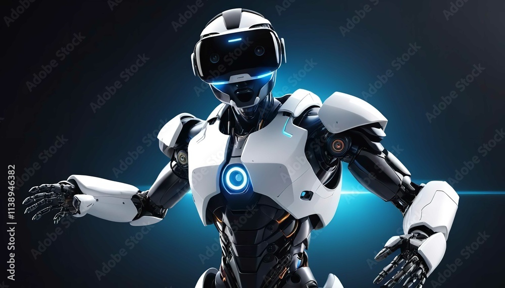 Robot with white background Robot with white background
