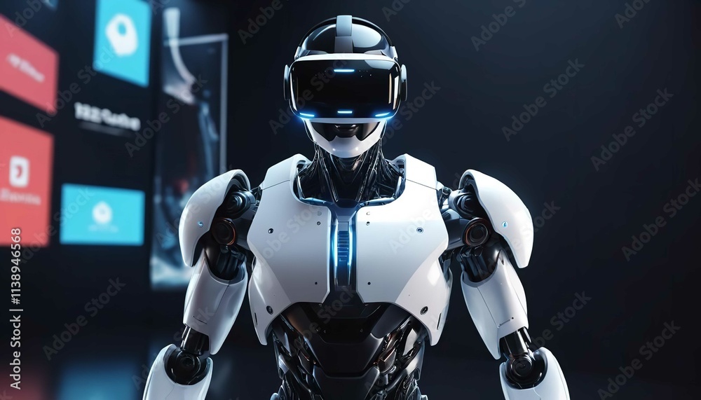 Robot with white background Robot with white background