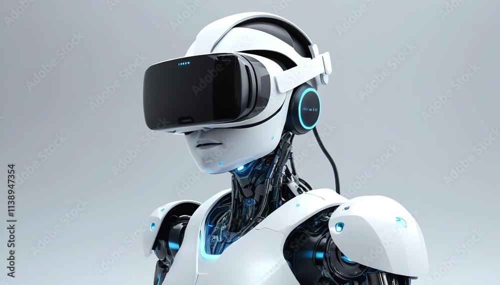 Robot with white background Robot with white background