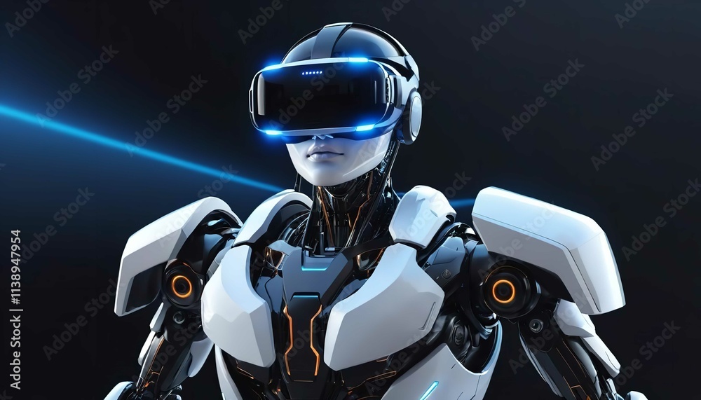 Robot with white background Robot with white background