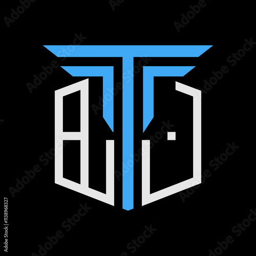 A flat logo of letter T with a window and a door on both sides for door and window installation and repair companies

