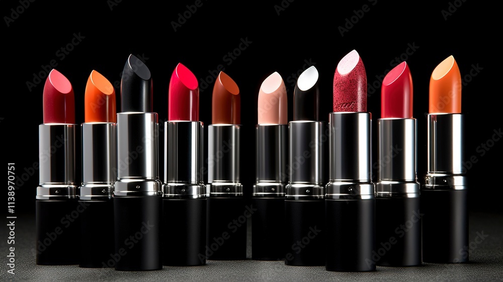 Obraz premium A Photo of Stylish and Trendy Lipstick Collection