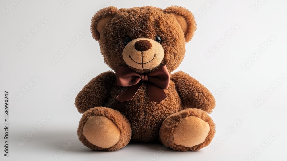 Obraz premium a brown teddy bear with a bow