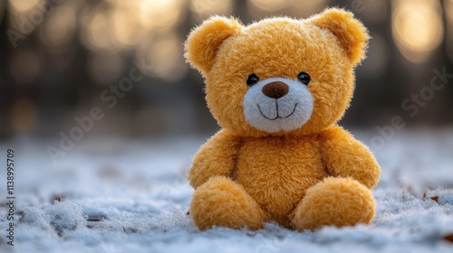 a close up of a teddy bear