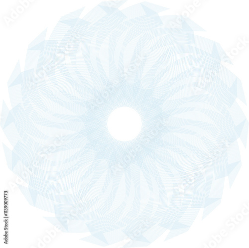 Gear watermark. Vector element for diploma, certificate, currency, voucher or money design. EPS 10