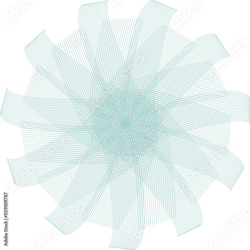Gear watermark. Vector element for diploma, certificate, currency, voucher or money design. EPS 10