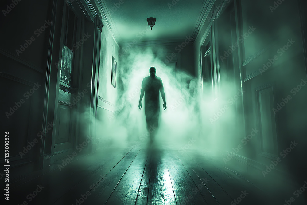 Haunted Mansion Corridor A Figure Emerges from the Mist Haunted Mansion Corridor A Figure Emerges from the Mist