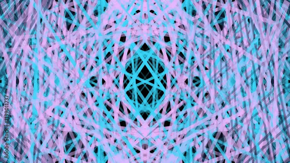 An abstract neon kaleidoscope night club light show motion graphic background design. An abstract neon kaleidoscope night club light show motion graphic background design.