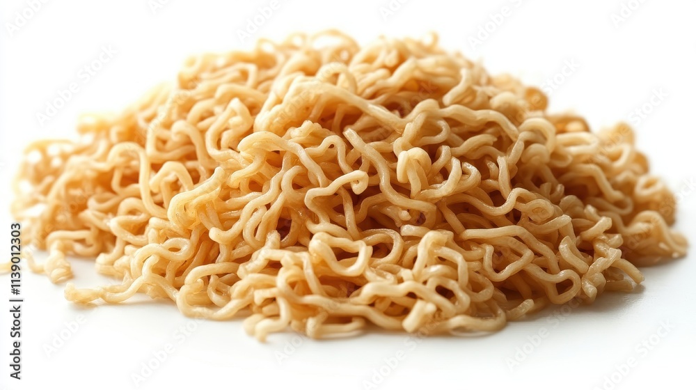 a pile of noodles on a white background a pile of noodles on a white background