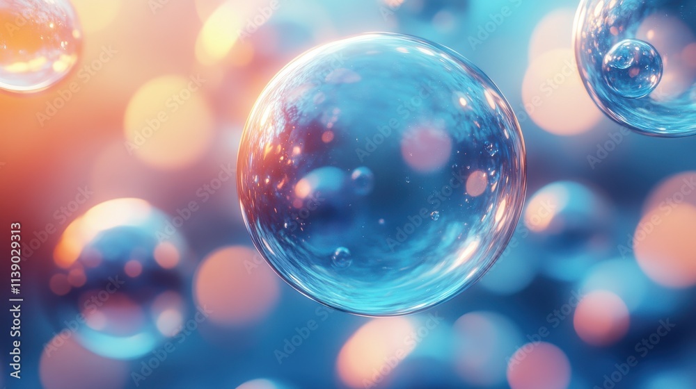 abstract 3d animation of a blue bubble video loo abstract 3d animation of a blue bubble video loo