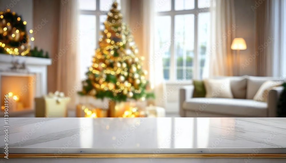 A cozy living room decorated for Christmas, featuring a brightly lit tree, soft furnishings, and a warm ambiance. A cozy living room decorated for Christmas, featuring a brightly lit tree, soft furnishings, and a warm ambiance.