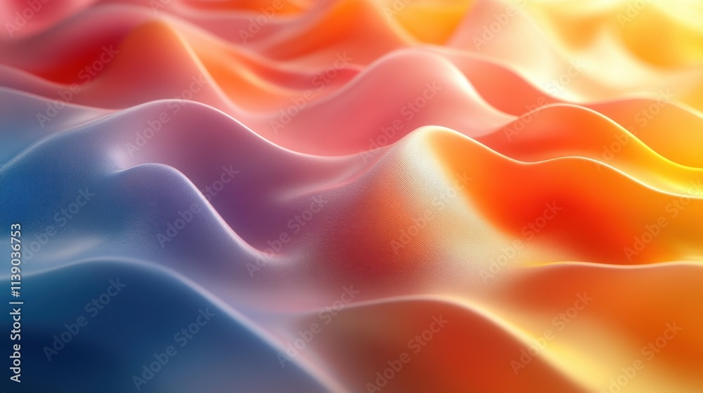 Obraz premium abstract 3d render animation of a colorful background motion design seamless looped vide