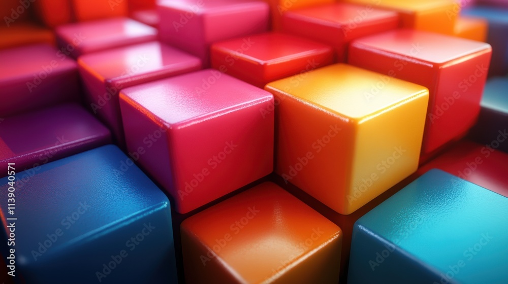 abstract 3d render colorful geometric background design seamless looped vide abstract 3d render colorful geometric background design seamless looped vide
