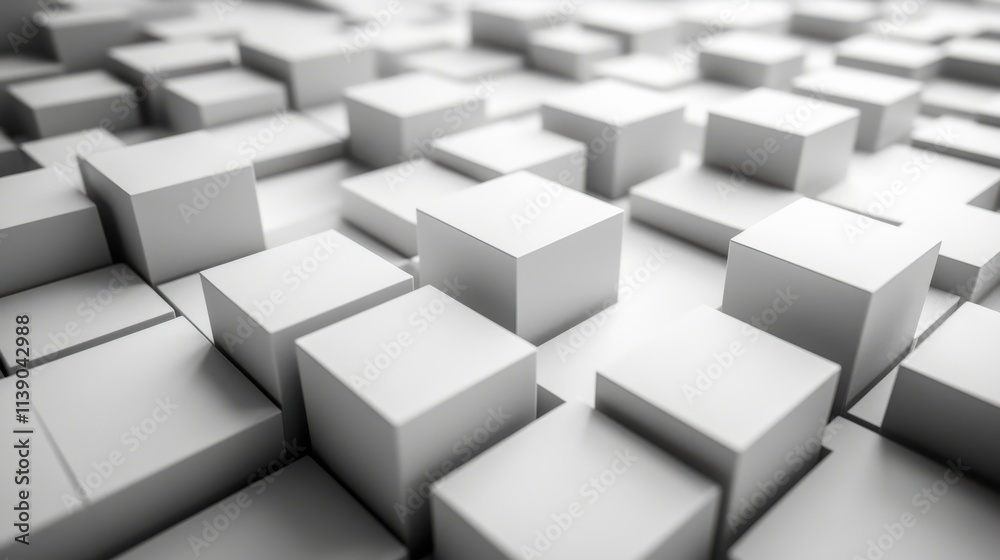 abstract 3d render geometric background with wave of cubes seamless looped animatio abstract 3d render geometric background with wave of cubes seamless looped animatio