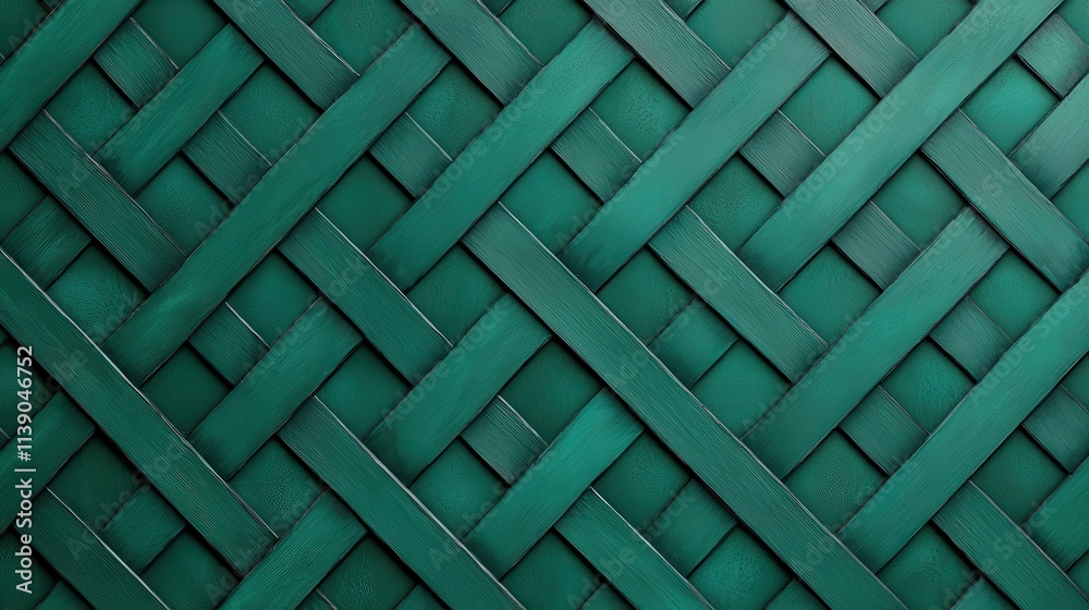 Green Woven Texture Background with Intricate Pattern Design Green Woven Texture Background with Intricate Pattern Design