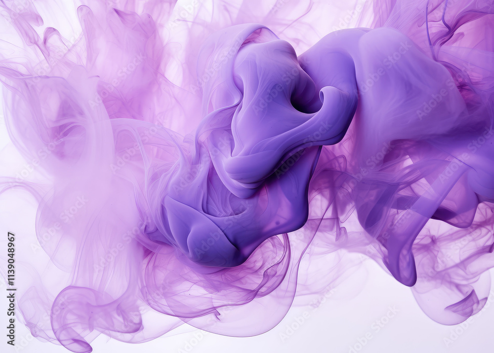 Ethereal Purple Smoke Abstract Art Ethereal Purple Smoke Abstract Art