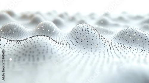 Fototapeta Naklejka Na Ścianę i Meble -  abstract 3d render white background design with connected lines network concep
