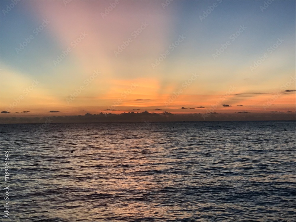Fototapeta premium sunset over the sea