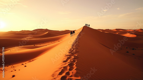 Desert Expedition at Sunset: Adventure Awaits