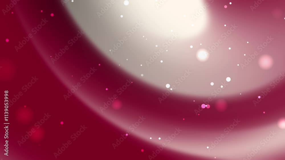 Red and white swirling pattern with pink and white glowing dots. Suitable for background designs, digital art projects, or festive decorations. Red and white swirling pattern with pink and white glowing dots. Suitable for background designs, digital art projects, or festive decorations.