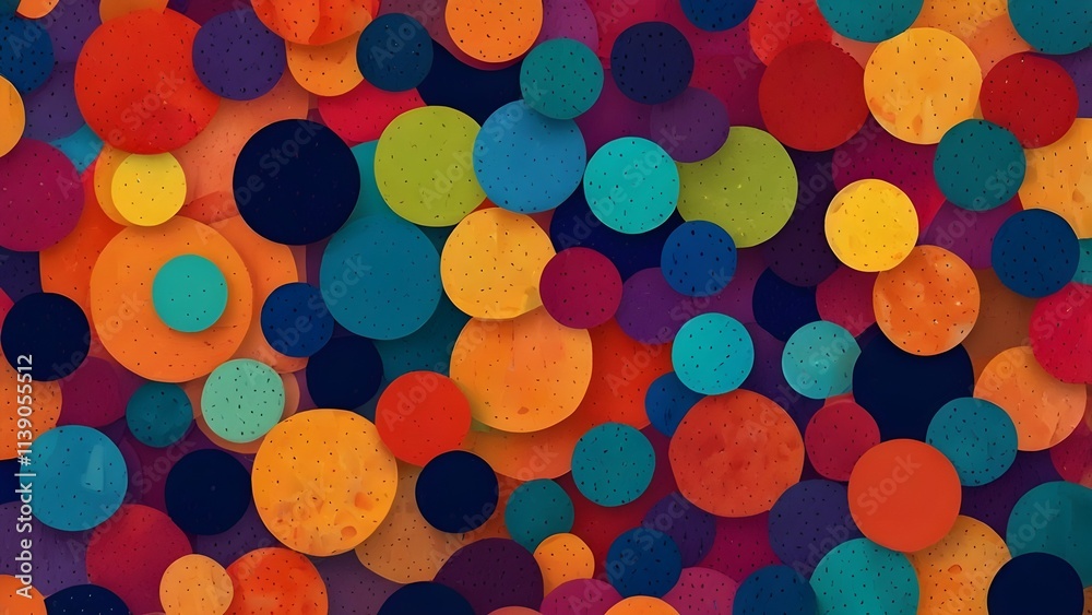 Round colorful abstract textured background Generative AI Round colorful abstract textured background Generative AI