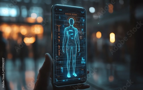 A phone projecting a floating holographic AI assistant, blending advanced AI technology with a clean, minimalist design, virtual helper theme, ultradetailed, 4K quality photo