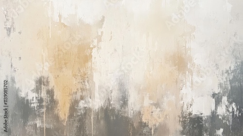 Abstract beige, gray, and white paint texture.