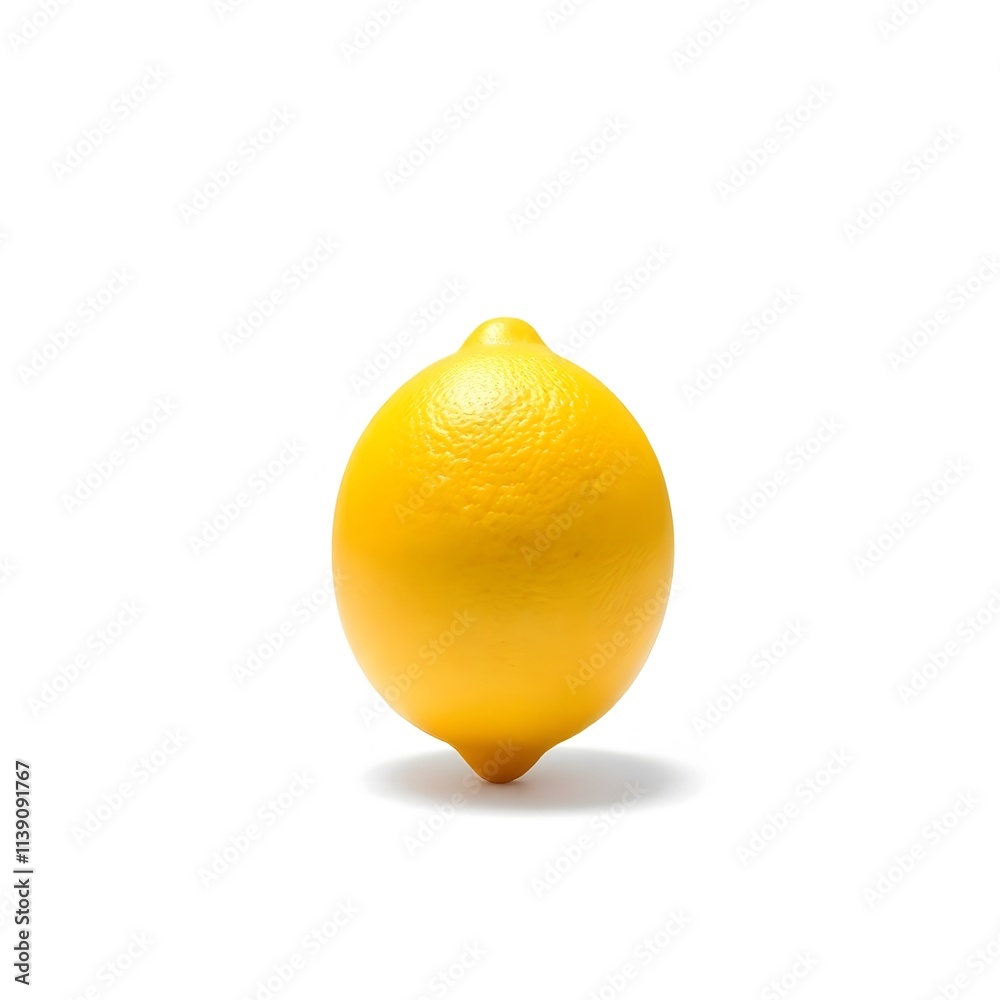 Photo of a lemon, isolated on a white background Photo of a lemon, isolated on a white background