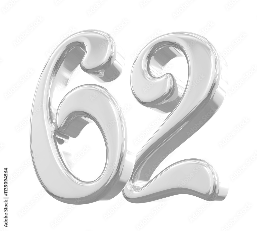 Silver Number 62 Silver Number 62