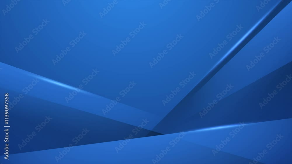 blue abstract background with dynamic geometric patterns seamless 4k video background motion pop art design