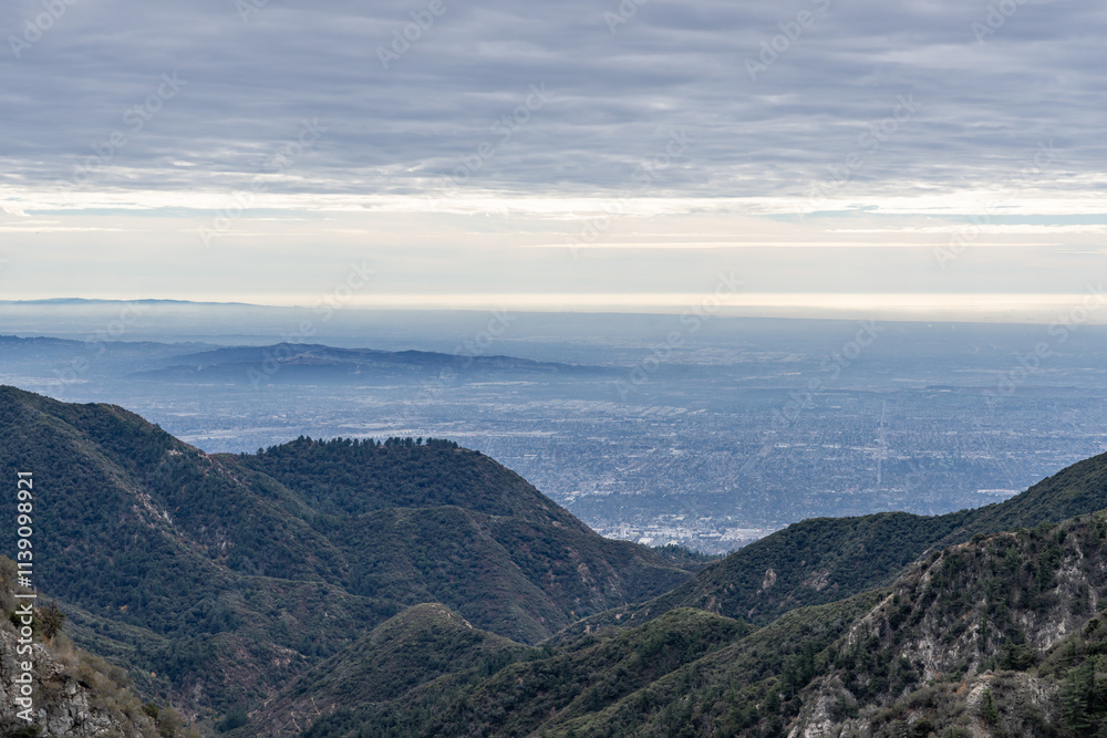 San Gabriel Valley. Mt Wilson Red Box Rd. San Gabriel Mountains, Los Angeles County, California. Angeles National Forest. San Gabriel Valley. Mt Wilson Red Box Rd. San Gabriel Mountains, Los Angeles County, California. Angeles National Forest.