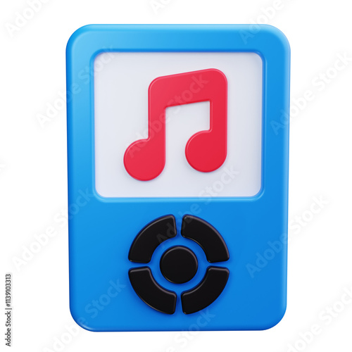 Obraz na płótnie mp3 3d render icons