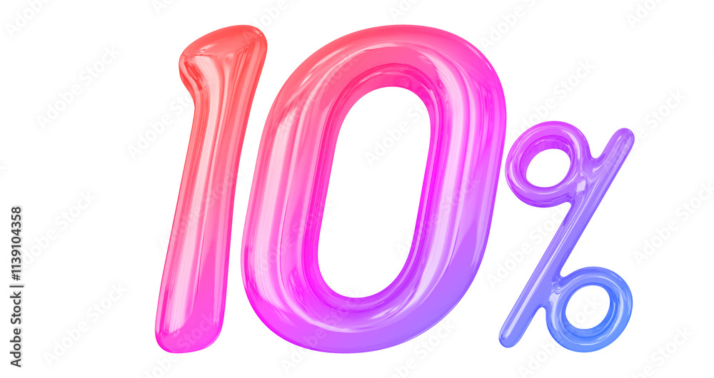 10 Percent Gradient offer in 3d 10 Percent Gradient offer in 3d