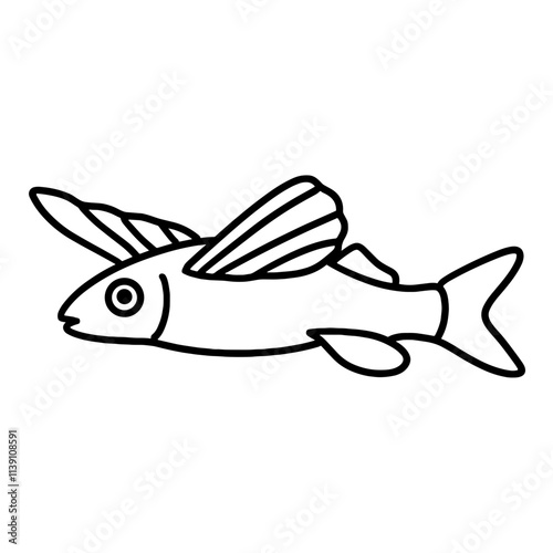 illustration of fish icon