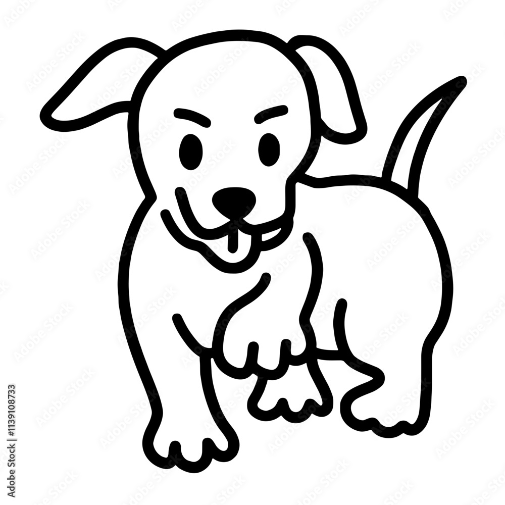 cute puppy dog icon illustration cute puppy dog icon illustration