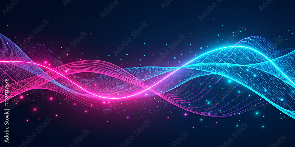 Futuristic Background with Pink and Blue Glow Futuristic Background with Pink and Blue Glow