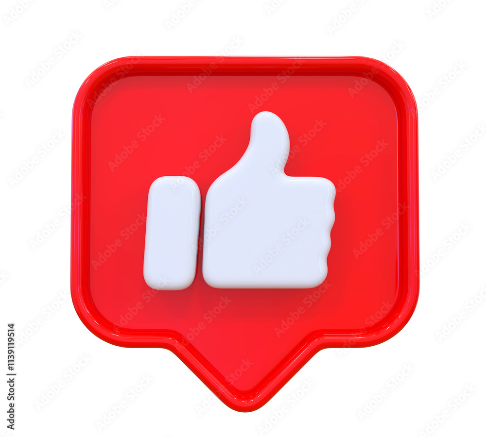 Like 3D Icon